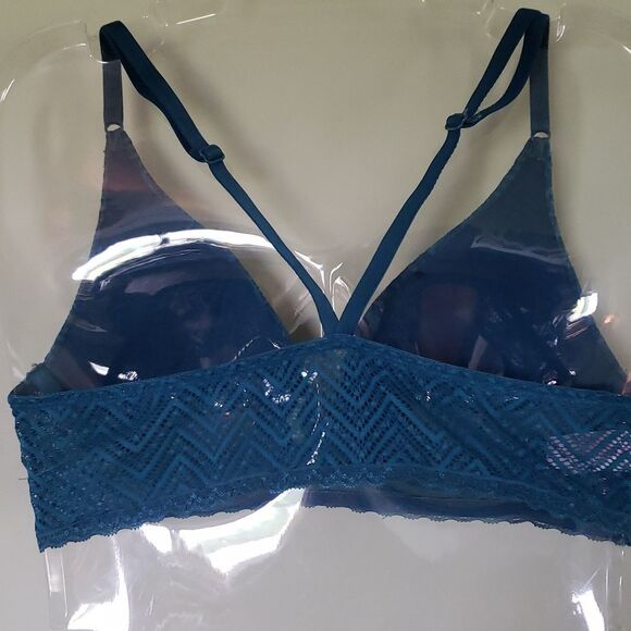 NOBO 34C Turquoise Racerback Bra Wireless Comfy Lightly Lined Active Stretch - Picture 2 of 4